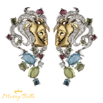 Boucles d'oreilles "Vierge" pour fille